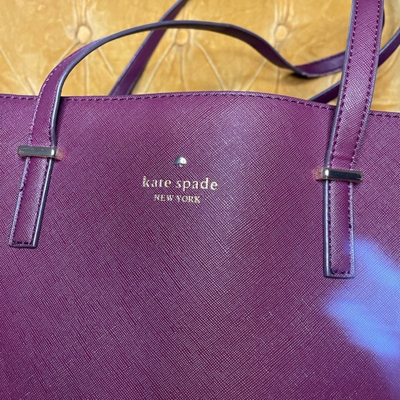 Kate Spade Deep Purple Tote Bag - Picture 3 of 10